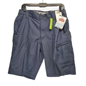 Wrangler 10" Shorts Mens Size 30 Navy Blue‎ Outdoor Field Utility Relaxed Fit